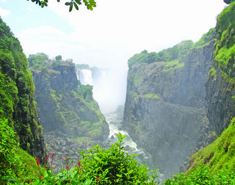Udsigt over det smukke Murchison Falls, Uganda africa tours
