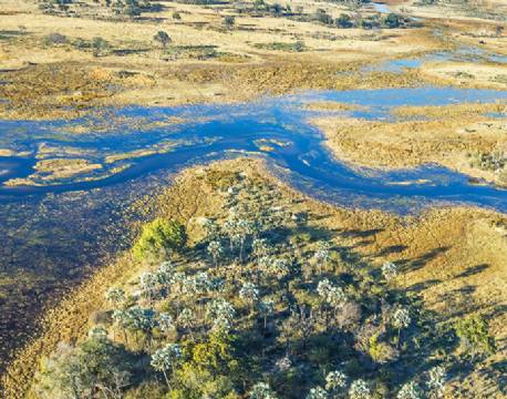 Okavango Deltaet i Botswana africa tours