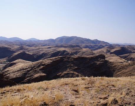 Udsigt over landskabet Naukluft park, Namibia africa tours