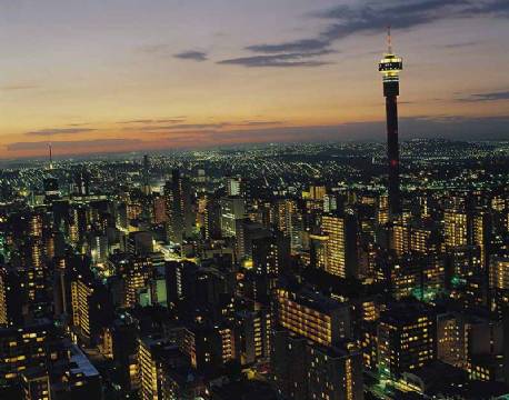 Udsigt over Johannesburg by, Sydafrika africa tours